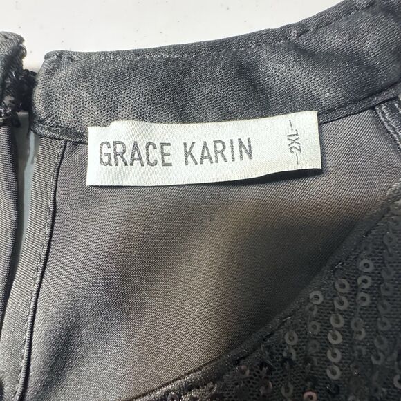 Grace Karin sequin halter top plus size 2X Party, Special Occasion, Holiday - Picture 5 of 9